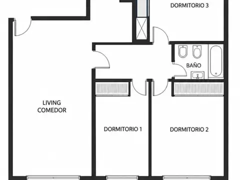 Departamento en Venta de 3 dormitorios
