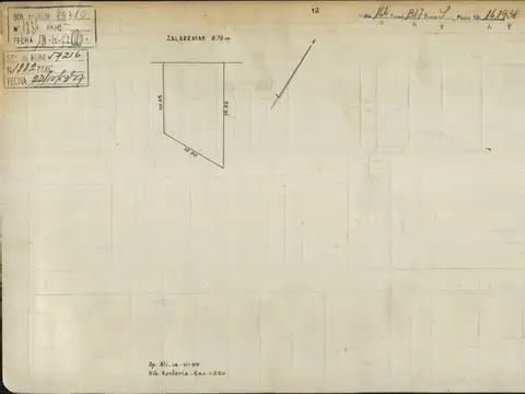 Terreno en Venta 9  mts Frente