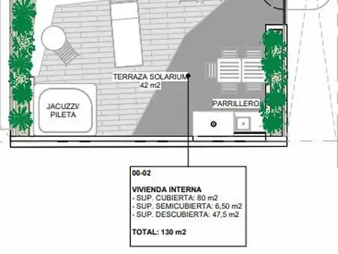 Casa 4 ambientes con 2 baños