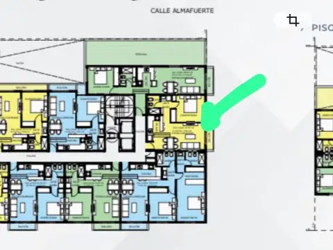 Departamento 2 ambientes con 1 baño