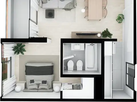 Departamento en Venta de 2 ambientes