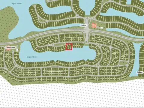 excelente lote al agua Barrio Riberas en Puertos Del Lago