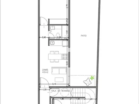 Departamento en Venta en Caballito, USD 211.500