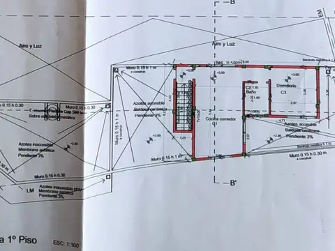 Local en centro comercial con terreno libre para construir - Plano aprobado para ampliación