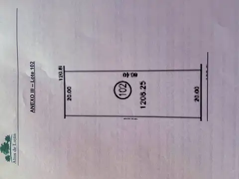 Terreno en Venta 60  mts Fondo