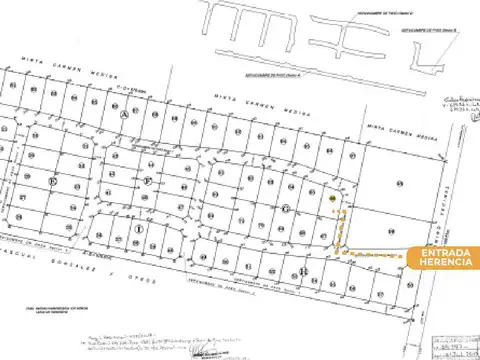 Terreno en Venta 25  mts Fondo