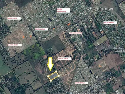 Campos en venta en Av Parque Pil S/N