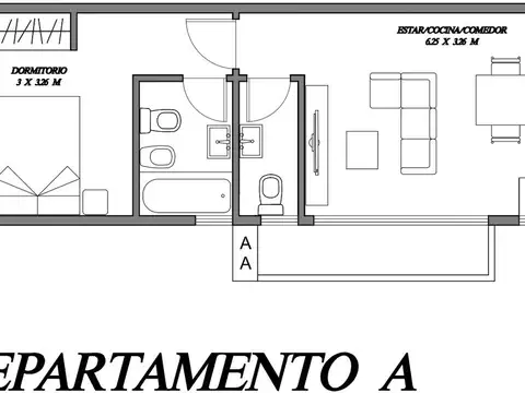 Departamento en Venta en Vicente Lopez Vias / Maipu, USD 149.103