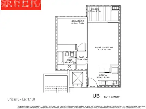 Venta departamento 2 ambientes con balcón en Greenville Polo y Resort