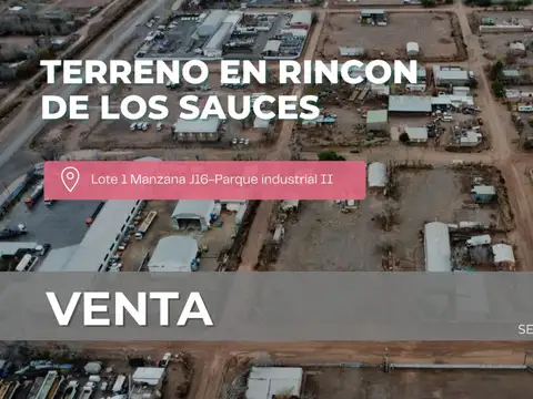PREDIO INDUSTRIAL EN VENTA-RINCÓN DE LOS SAUCES.