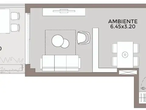 Departamento en Venta de Monoambiente
