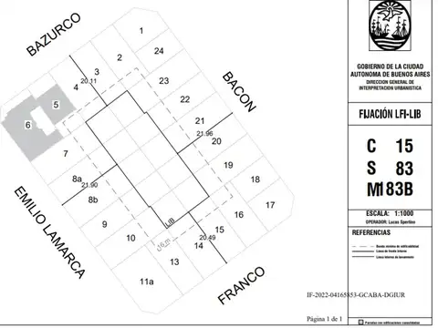 Lote en esquina Villa Devoto