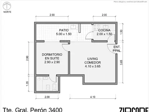 Depto Tipo Casa en Venta de 1 dormitorio