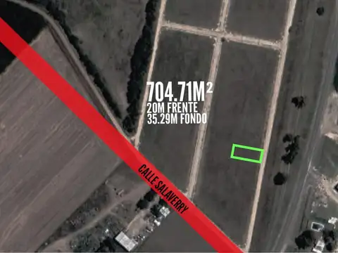 Terreno en venta - 704mts2 - Salto