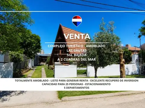 VENTA COMPLEJO TURISTICO EN LAS GRUTAS - AMOBLADO