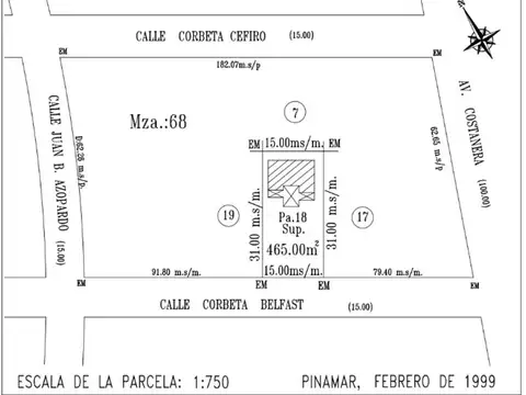 Lote Multifamiliar en venta a media cuadra del Mar