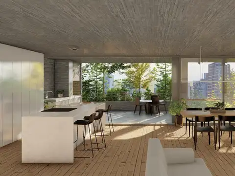 Departamento de tres dormitorios con cochera en venta
