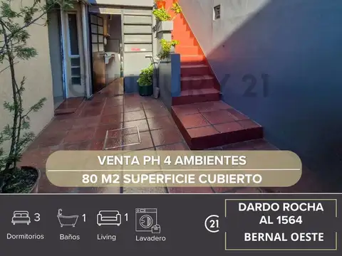 VENTA PH 4 AMBIENTES BERNAL OESTE