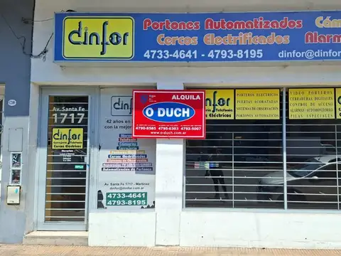 Excelente local en zona comercial 180m2 - Martínez Ideal Banco,Financiera ó Casa Cambio