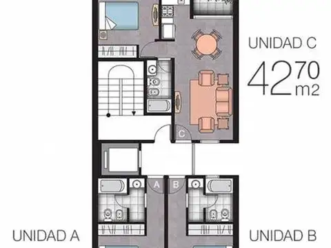 Departamento en Venta de Monoambiente