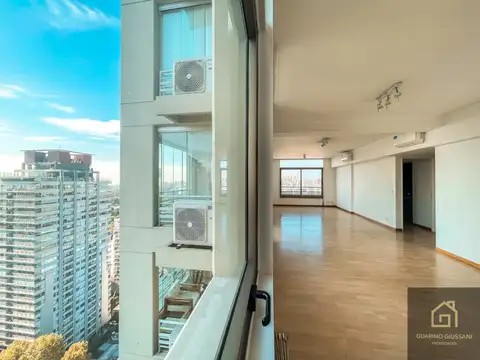 3 AMBIENTES EN TORRE QUARTIER ORO CON COCHERA, MUY LUMIMOSO, VISTA AL RIO 