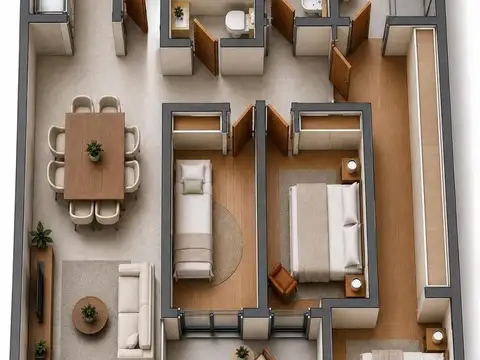 Departamento en Venta de 3 dormitorios