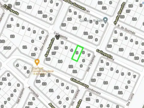 Terreno en Venta 12  mts Frente