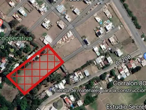 Terreno en Venta 44  mts Frente