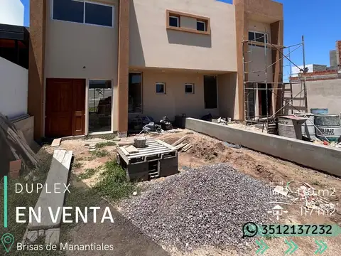 DUPLEX 3 DORMITORIOS - BRISAS DE MANANTIALES