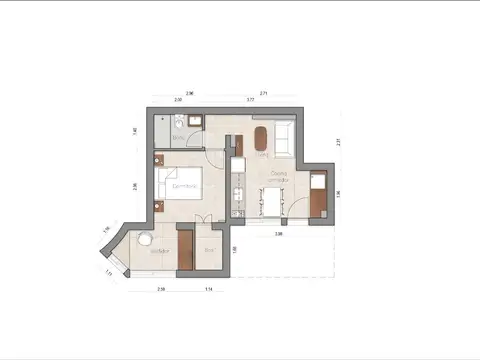 Apartamento 1 dormitorio Reciclado 100% Barrio Sur