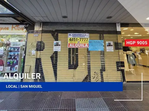 Local - Alquiler - Argentina, San Miguel - Av. Pres. Juan Domingo Peron 1660