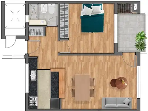 DEPARTAMENTO EN VENTA LA PLATA 1 DORMITORIO