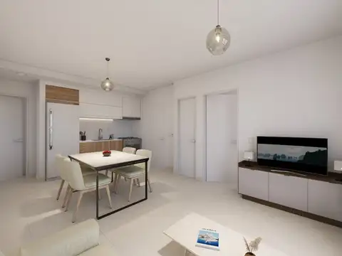 Departamento 2 ambientes con 2 baños