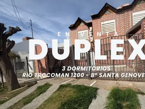 VENTA DUPLEX 3 DORMITORIOS - B° SANTA GENOVEVA