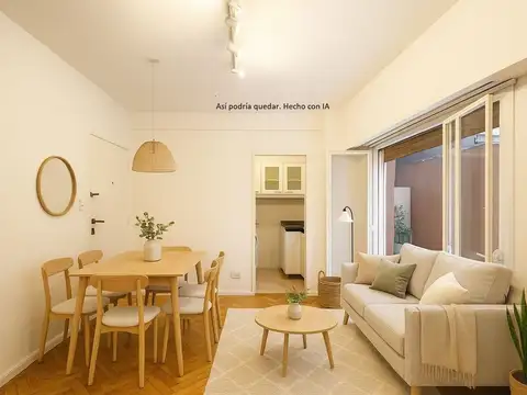 Departamento 2 ambientes con 1 baño