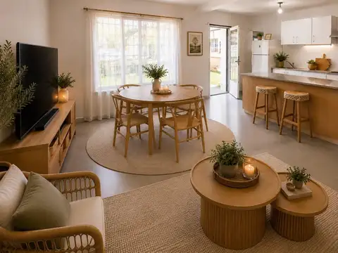 Casa 2 ambientes con 1 baño