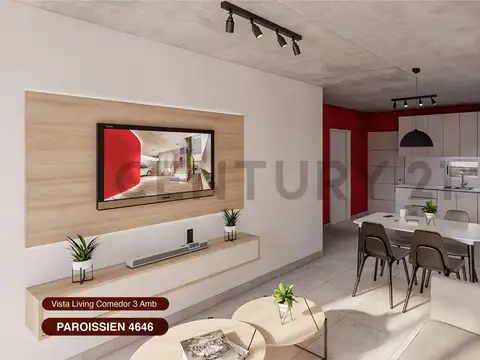 Departamento 2 ambientes con 1 baño