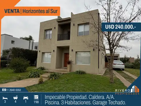 Casa 3 Habitaciones - Piscina - Caldera - Horizontes al Sur