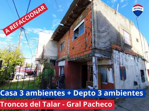 CASA Y DEPARTAMENTO VENTA EL TALAR MULTIFAMILIAR