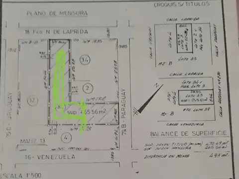 Único Local / Galpón + Depósito: Ubicado Laprida 4020. 330 m² Cub. en 1 Planta