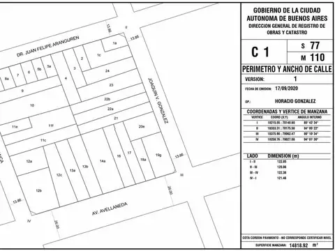 Joaquín V. González 400