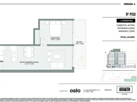 Departamento en Venta en Barrio Norte, USD 201.208