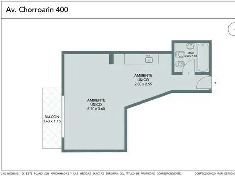Departamento en Venta de Monoambiente