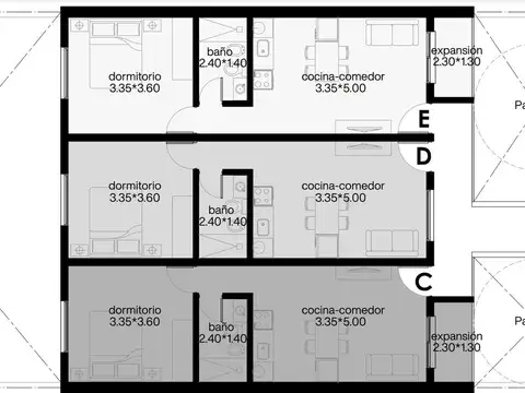 VENTA DEPARTAMENTO MODERNO-B° ILOLAY-1 DORMITORIO-