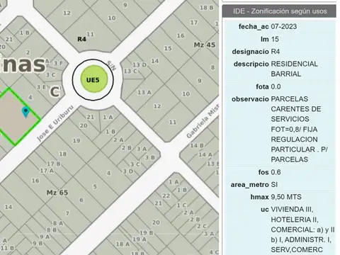 Terreno en Venta en Ingeniero Adolfo Sourdeaux, USD 168.000