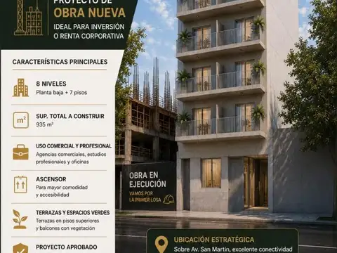 Departamento Monoambiente con 1 baño