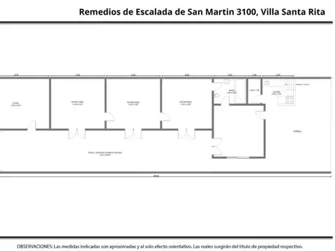 Casa 6 ambientes con 2 baños