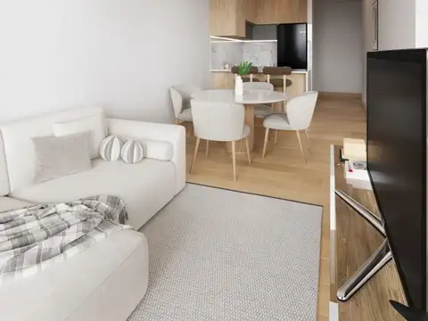 Departamento 2 ambientes con 2 baños