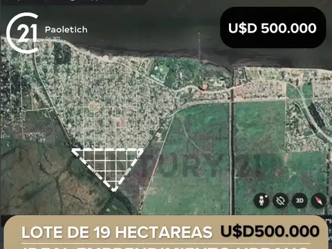 Lote de 19 hectareas en Punta Lara, Ensenada