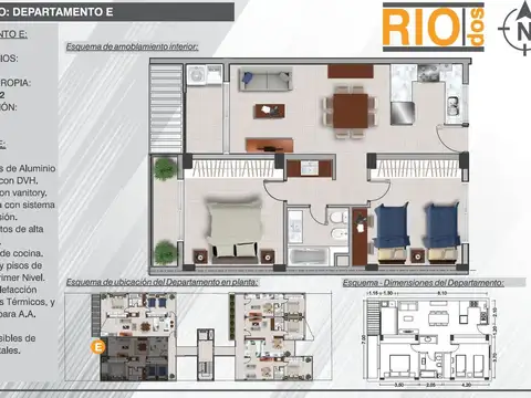 Departamento en Venta en Esperanza, USD 101.250